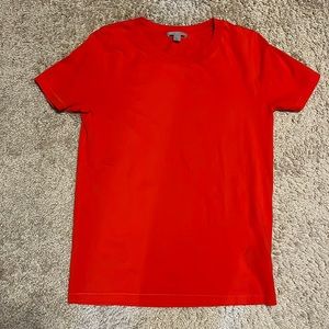 COS Bright Red Orange Tee; Size Small